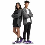 personalized northwestern wildcats baseball motif clog best selling