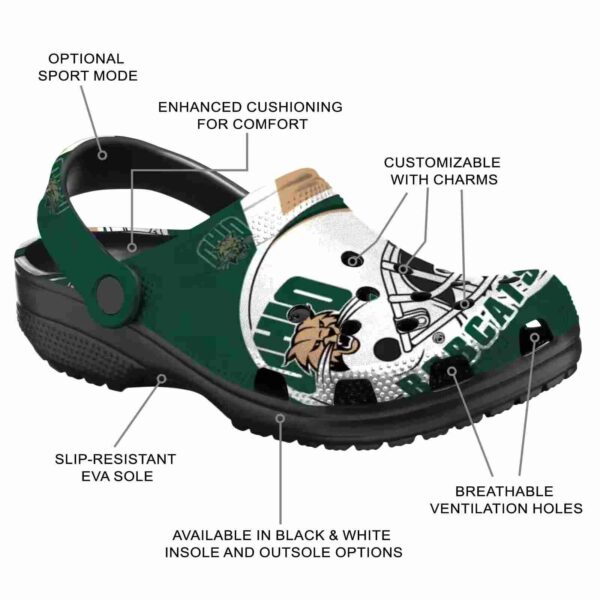 personalized ohio bobcats football helmet clog new arrival