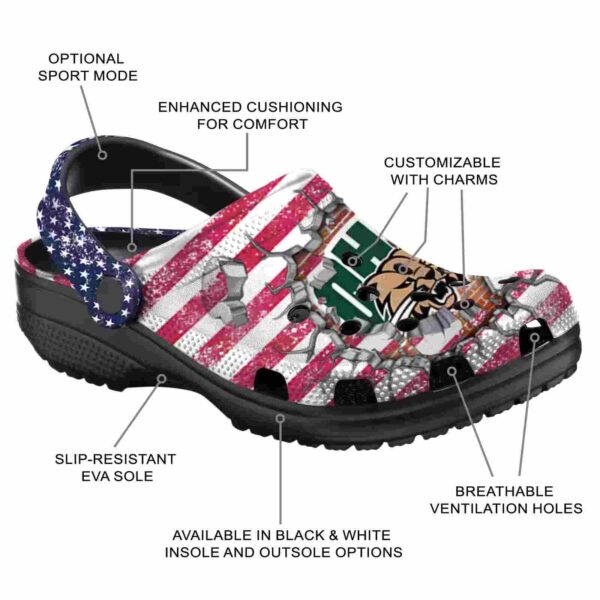 personalized ohio bobcats freedom splinter clog new arrival