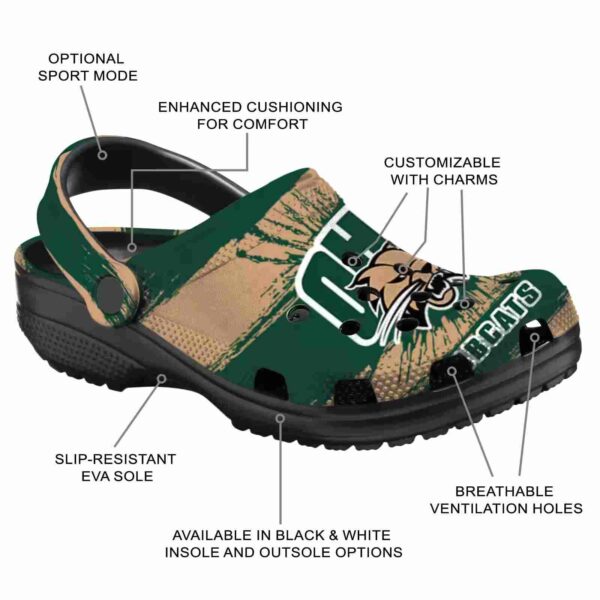 personalized ohio bobcats paint splatter graphics clog new arrival