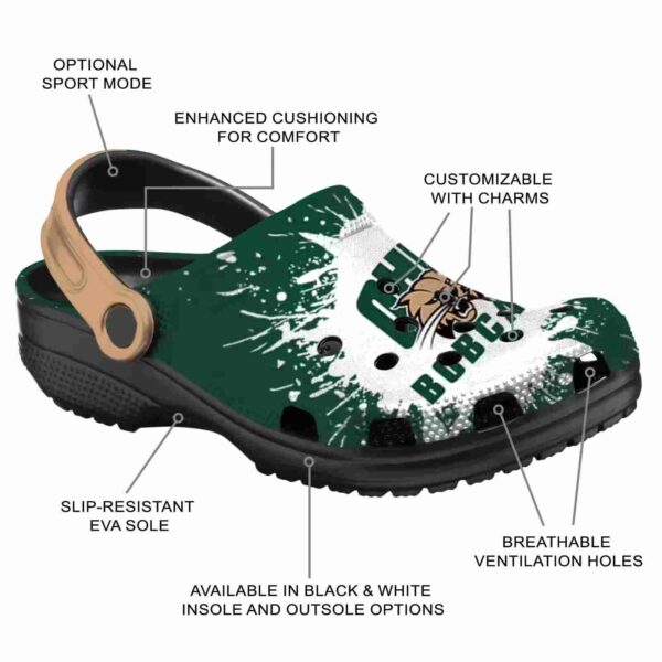 personalized ohio bobcats splash art clog new arrival