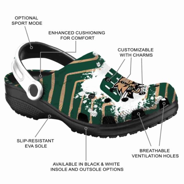 personalized ohio bobcats zigzag paint burst clog new arrival