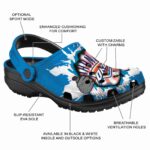 personalized oklahoma city thunder gripping hand crocs fashion forward