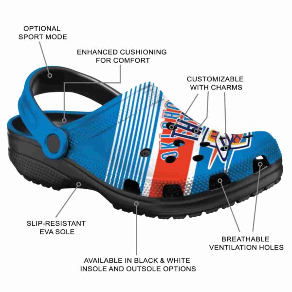 personalized oklahoma city thunder vibrant dual tone crocs new arrival