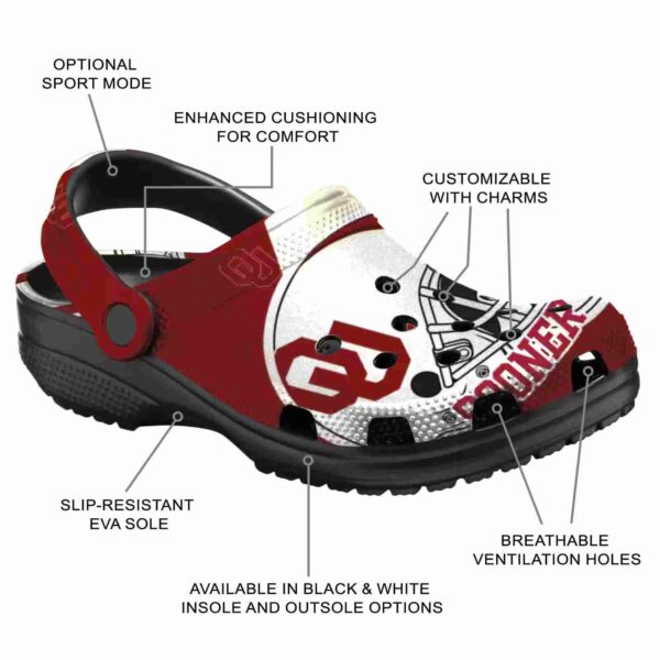 personalized oklahoma sooners football helmet crocs new arrival