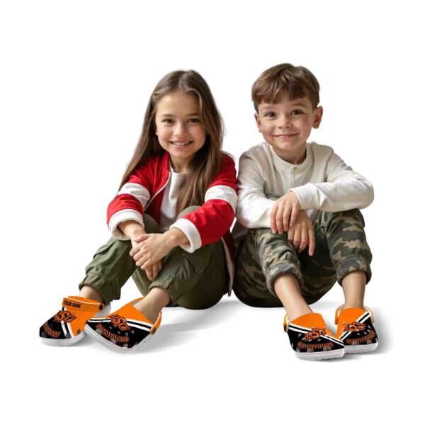 personalized oklahoma state cowboys baseball motif crocs fashion forward