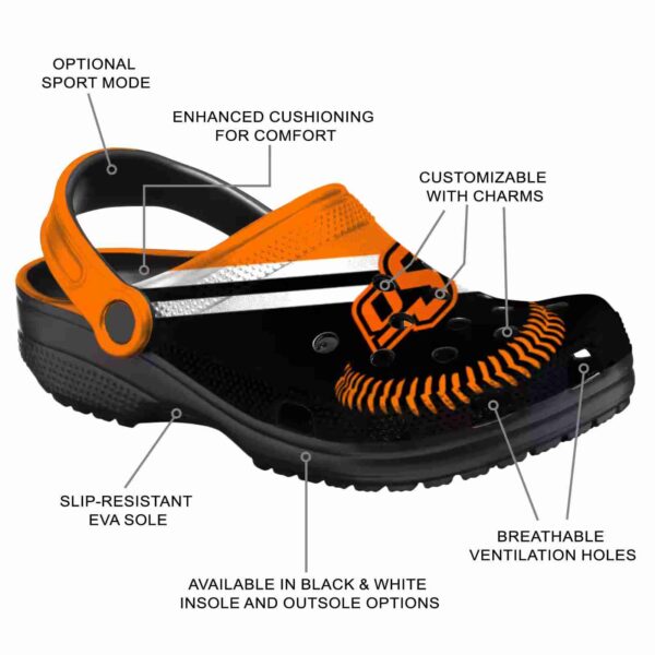 personalized oklahoma state cowboys baseball motif crocs new arrival