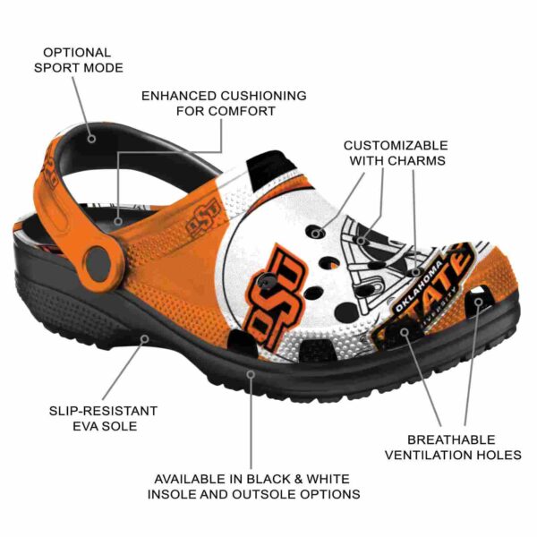 personalized oklahoma state cowboys football helmet crocs new arrival