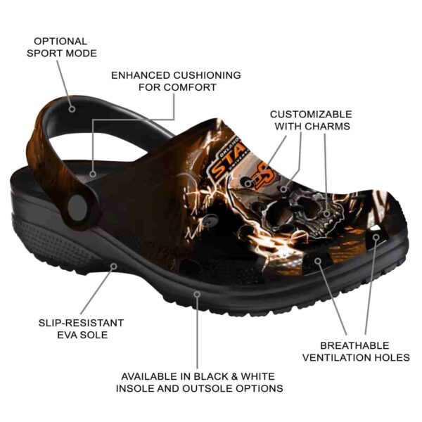 personalized oklahoma state cowboys gothic skull crocs new arrival