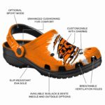 Personalized Oklahoma State Cowboys Splash Motif Background Crocs Best selling