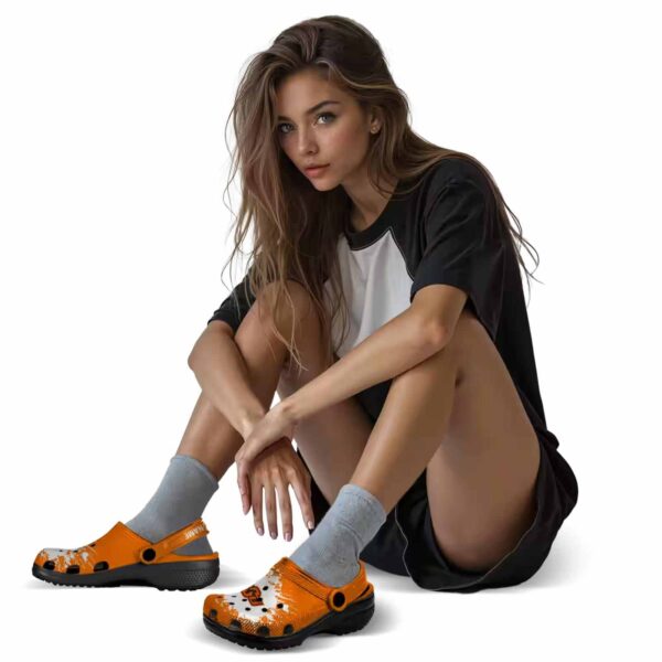 personalized oklahoma state cowboys splatter background crocs premium grade