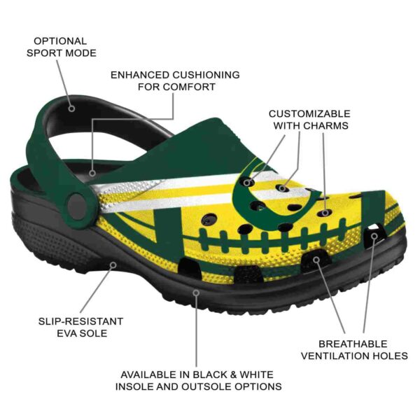 personalized oregon ducks football motif crocs new arrival