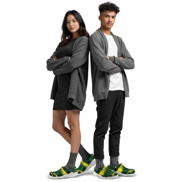 personalized oregon ducks paint splatter graphics crocs top rated