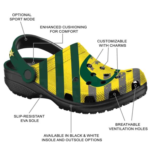 personalized oregon ducks star spangled graphic crocs new arrival