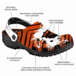 personalized oregon state beavers zigzag paint burst clog best selling