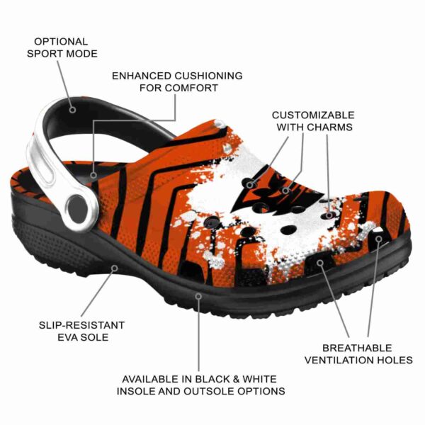 personalized oregon state beavers zigzag paint burst clog new arrival