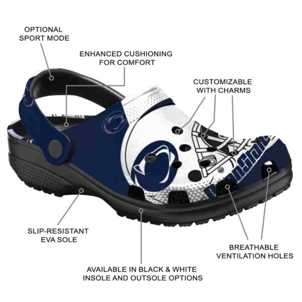 personalized penn state nittany lions football helmet crocs new arrival