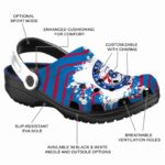 personalized philadelphia 76ers zigzag paint burst clog best selling
