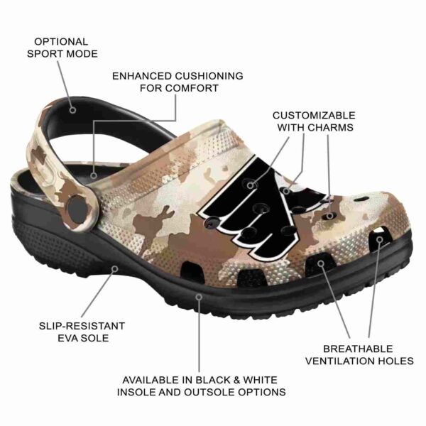 personalized philadelphia flyers desert camo clog new arrival
