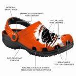 personalized philadelphia flyers splash motif background clog best selling