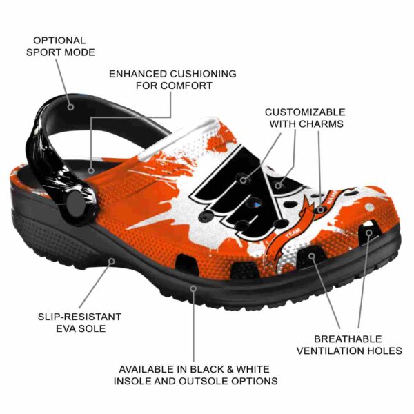 personalized philadelphia flyers splatter pattern clog new arrival