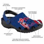 Personalized Philadelphia Phillies Contrasting Stripes Crocs Best selling