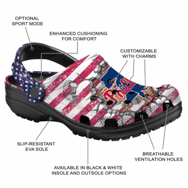 personalized philadelphia phillies freedom splinter crocs new arrival