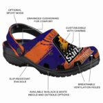 personalized phoenix suns paint splatter graphics clog best selling