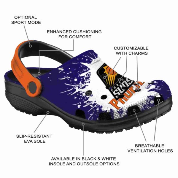 personalized phoenix suns splash art clog new arrival