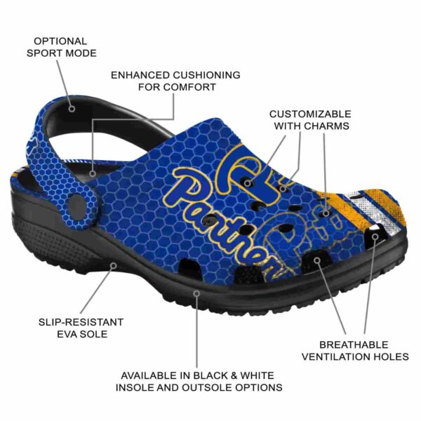 personalized pittsburgh panthers contrasting stripes clog new arrival