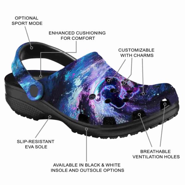 personalized pittsburgh panthers galaxy swirl clog new arrival