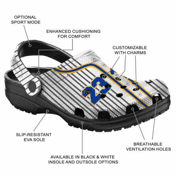 personalized pittsburgh panthers pinstripe pattern clog new arrival