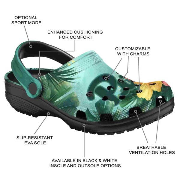 personalized pittsburgh panthers tropical vibes clog new arrival