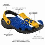 personalized pittsburgh panthers vertical stripes clog best selling