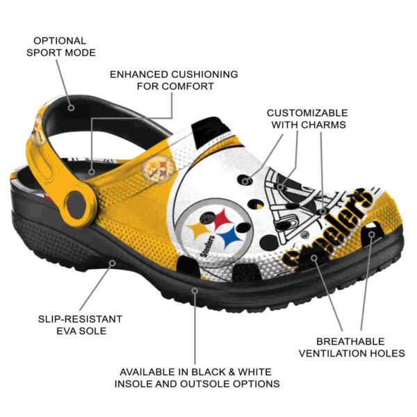 personalized pittsburgh steelers football helmet crocs new arrival