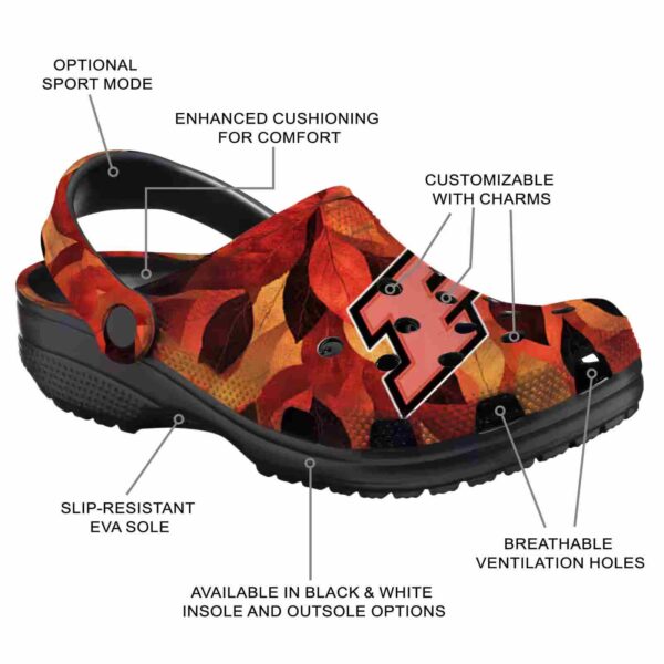 personalized purdue boilermakers autumn leaves clog new arrival