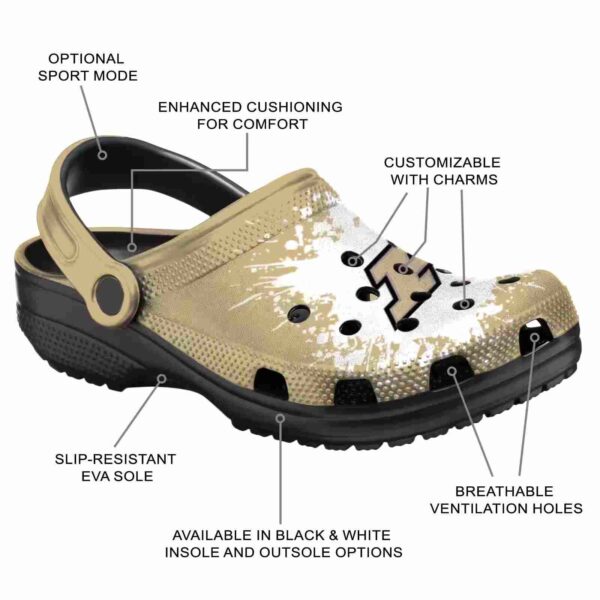 personalized purdue boilermakers splatter background clog new arrival