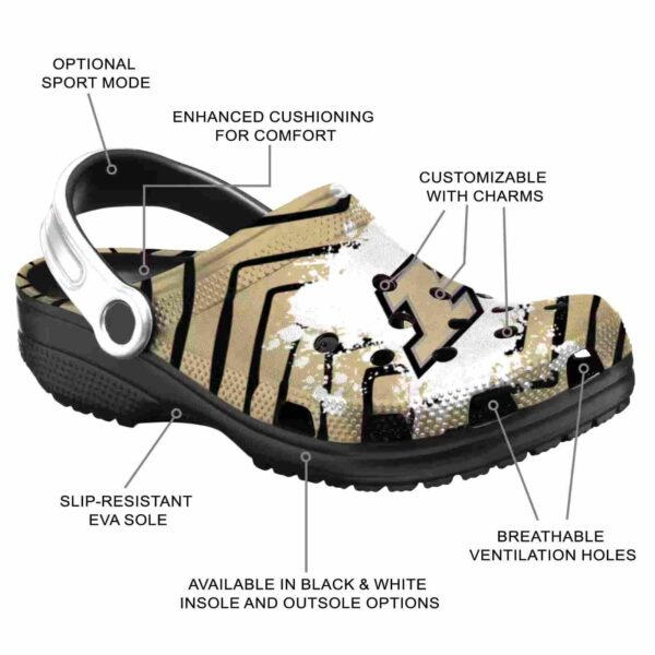 personalized purdue boilermakers zigzag paint burst clog new arrival