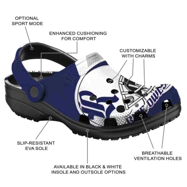 personalized rice owls football helmet clog new arrival