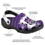 personalized sacramento kings zigzag paint burst clog best selling