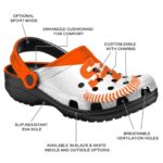 personalized sam houston bearkats baseball motif clog best selling