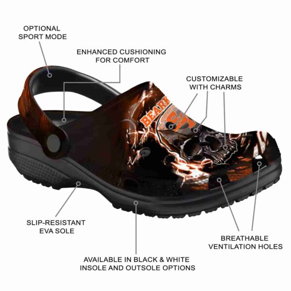 personalized sam houston bearkats gothic skull clog new arrival