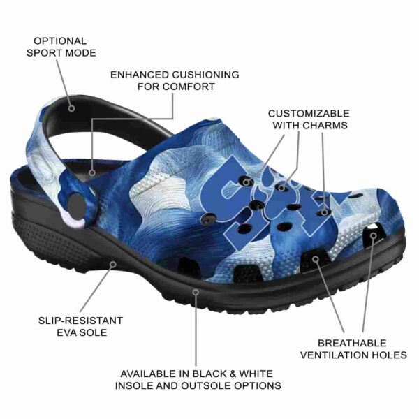 personalized sam houston bearkats ocean waves clog new arrival