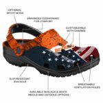 personalized sam houston bearkats star spangled side pattern clog best selling