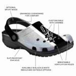 personalized san antonio spurs vertical stripes clog best selling