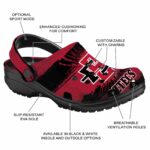 personalized san diego state aztecs paint splatter graphics clog best selling