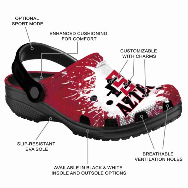 personalized san diego state aztecs splash art clog new arrival
