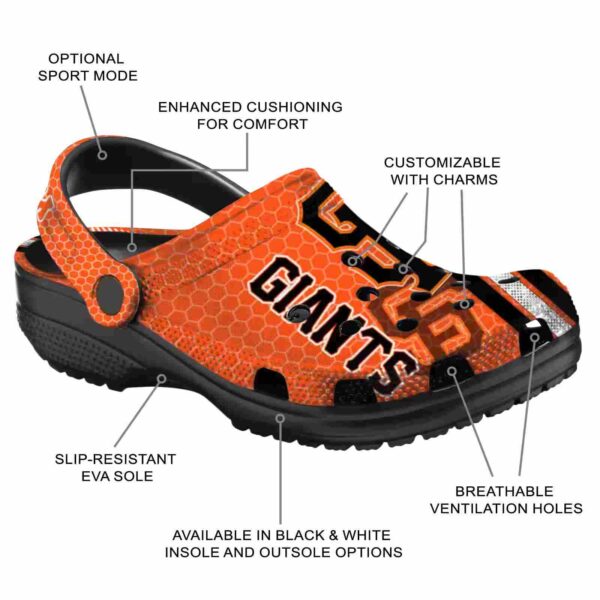 personalized san francisco giants contrasting stripes crocs new arrival