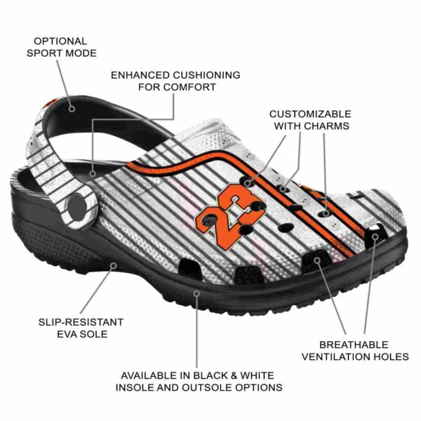 personalized san francisco giants pinstripe pattern crocs new arrival
