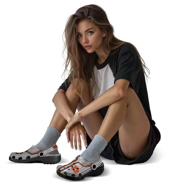 personalized san francisco giants pinstripe pattern crocs premium grade